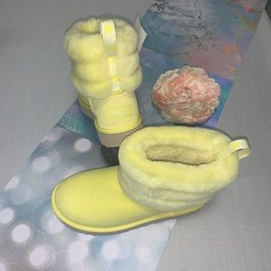 Uggs Classic’ Shearling Fluff Quilted Boot